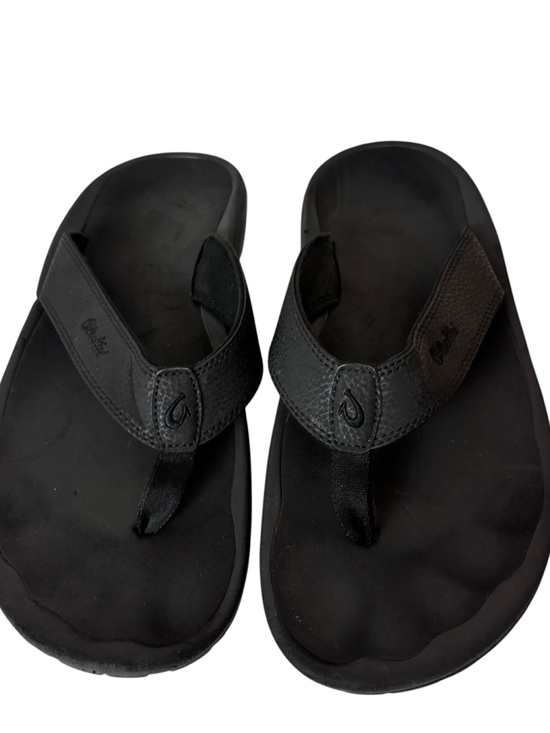 OluKai Mens Thong Sandals Black Size US 12 M EU 45 main image 6